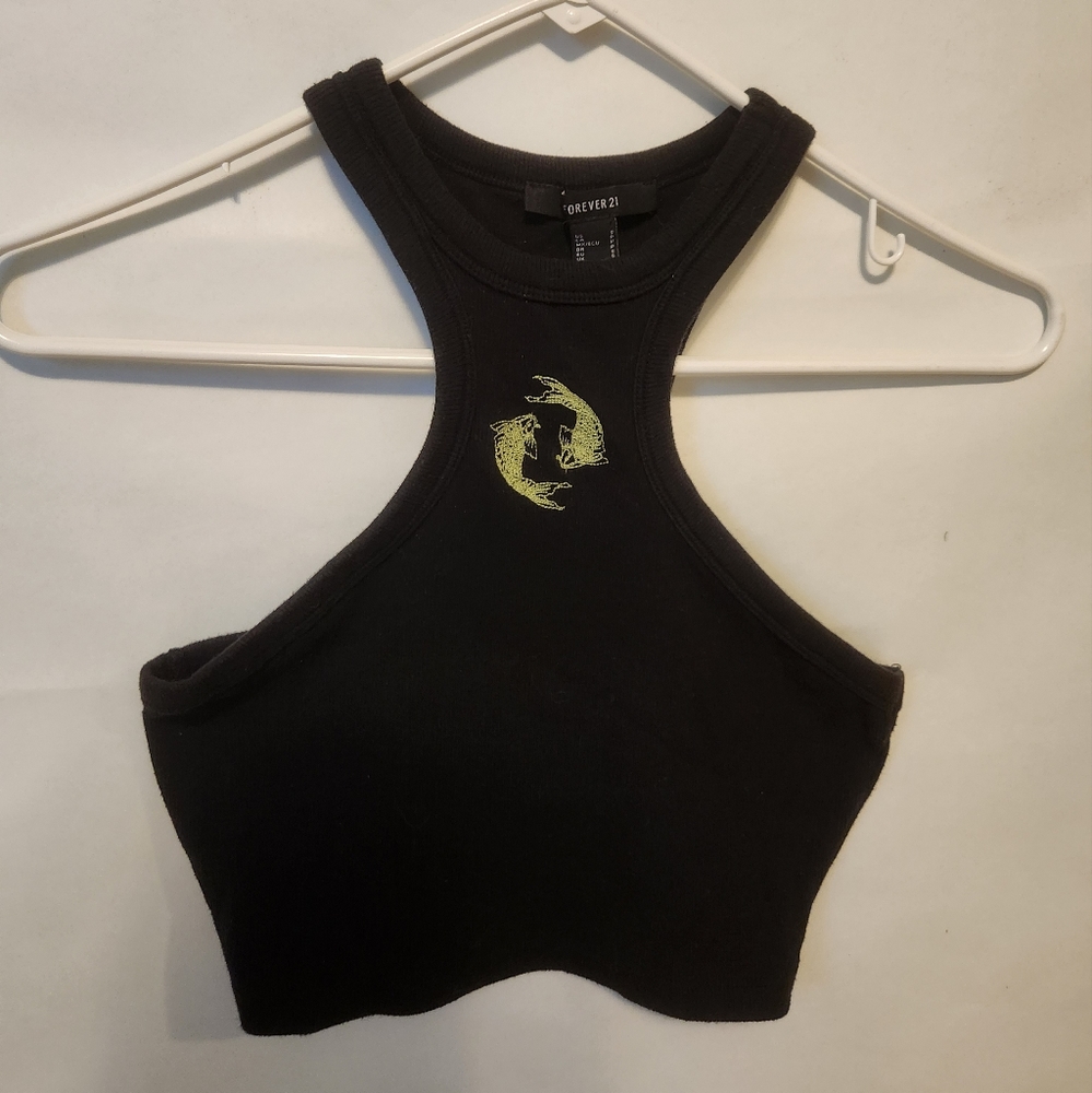Black tank top